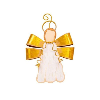 Gilded Ribbon Angel Ornament
