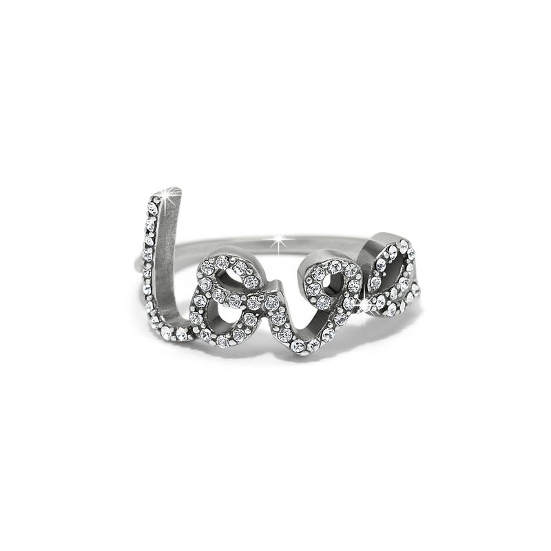 Love Script Sparkle Ring-8