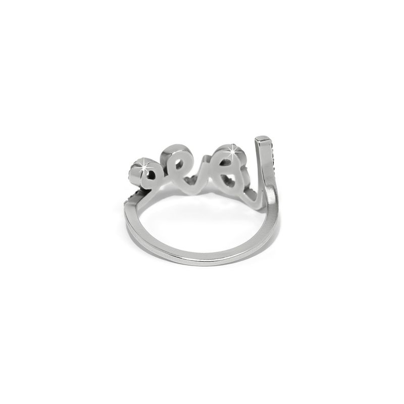 Love Script Sparkle Ring-8
