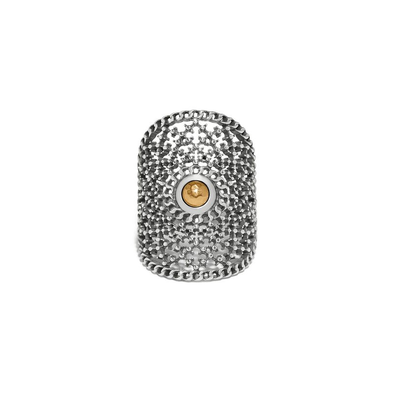 Ferrara Segreta Two Tone Round Ring