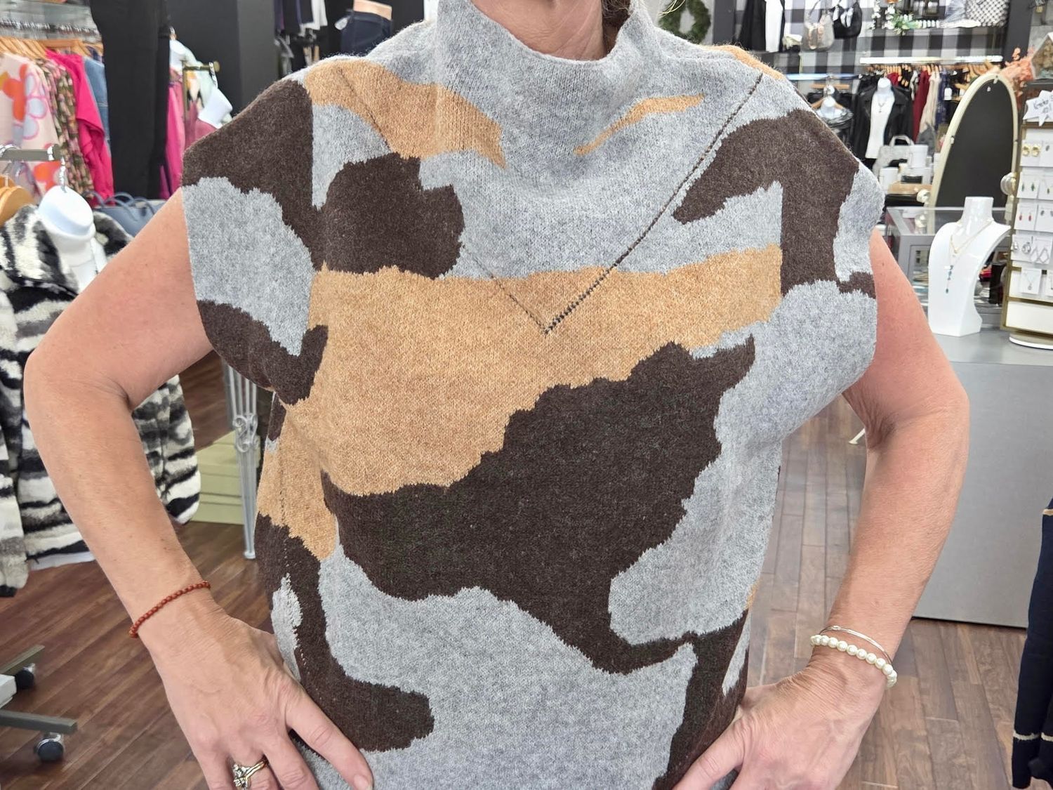 Bold Camo Sweater