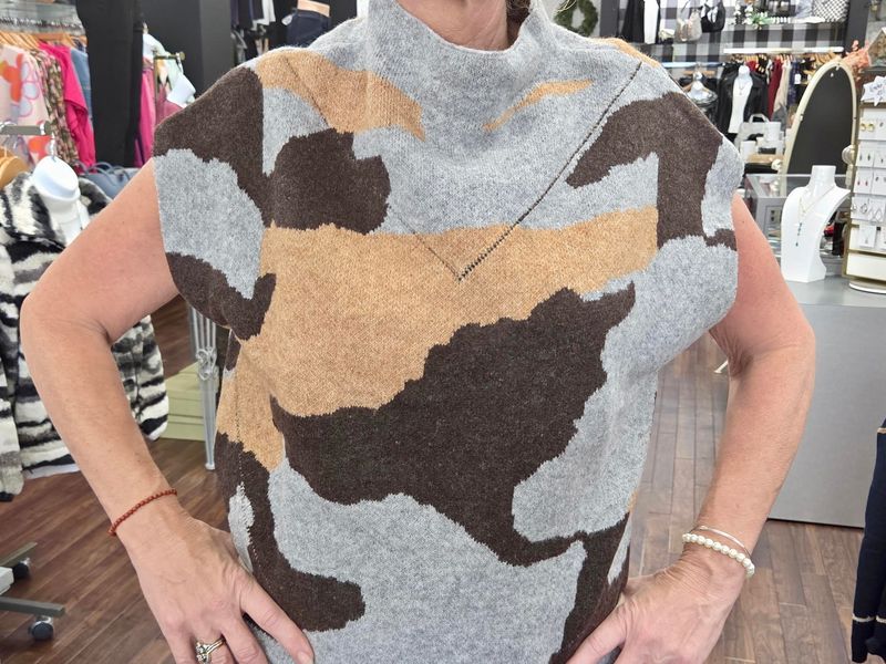 Bold Camo Sweater