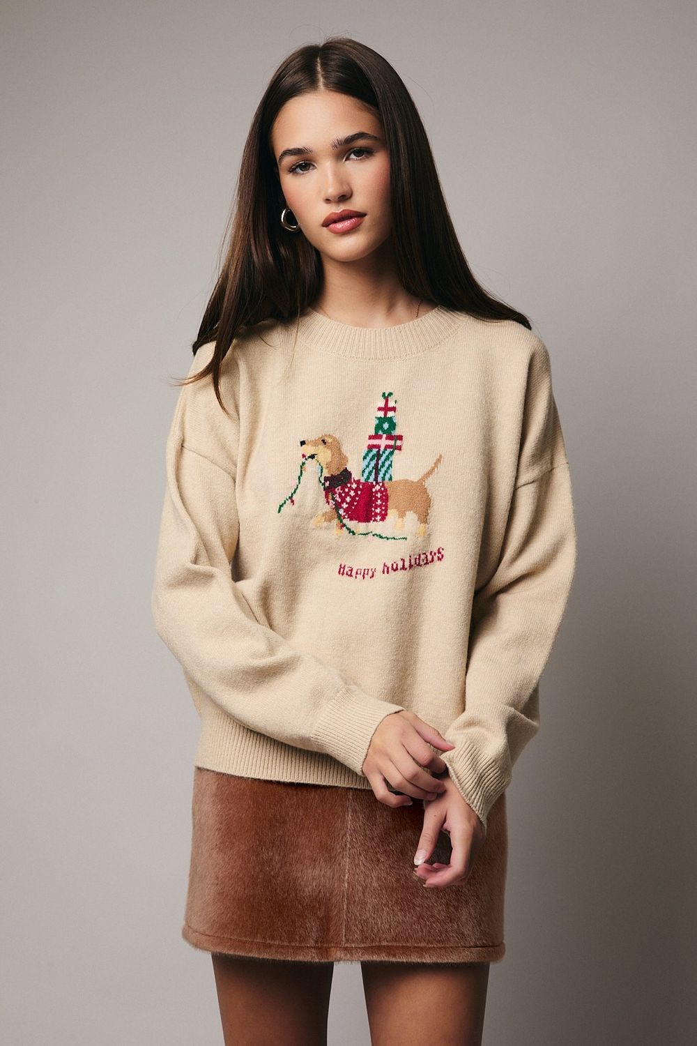 Dog Graphic Sweater