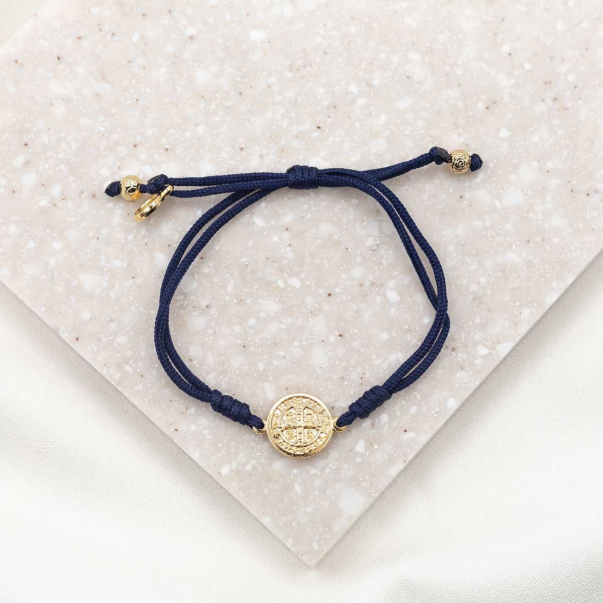 Serenity Blessing Bracelet-Gold/Navy