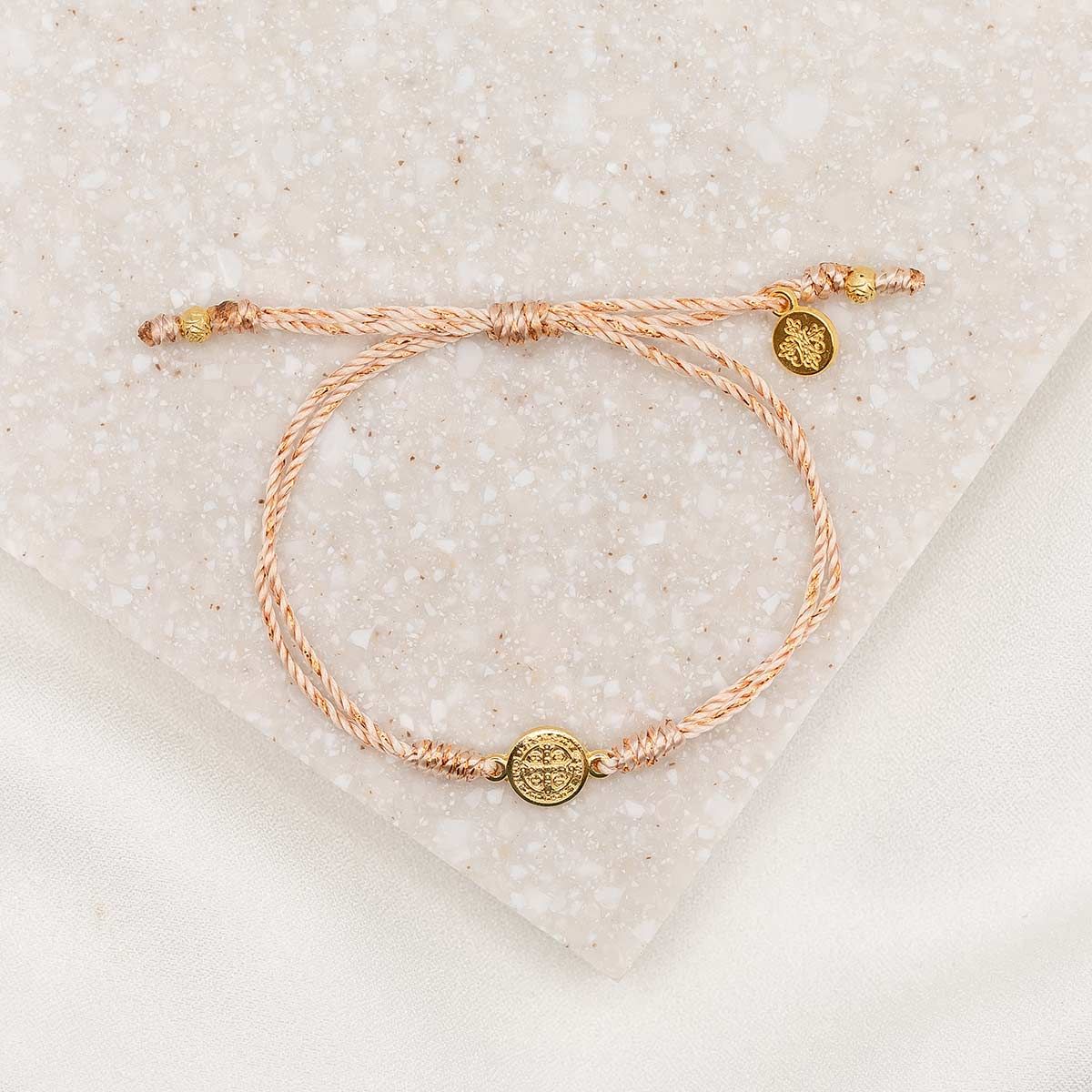 Breathe Blessing Bracelet-Gold/Metallic Copper