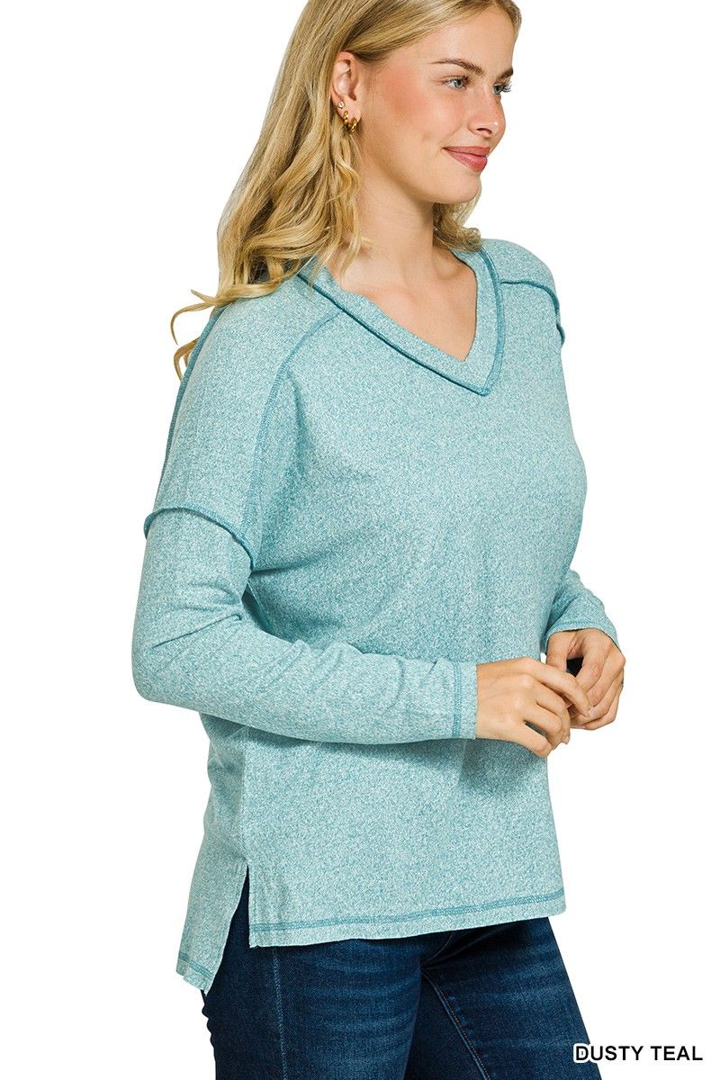 Exposed Seam Hi-low Tee