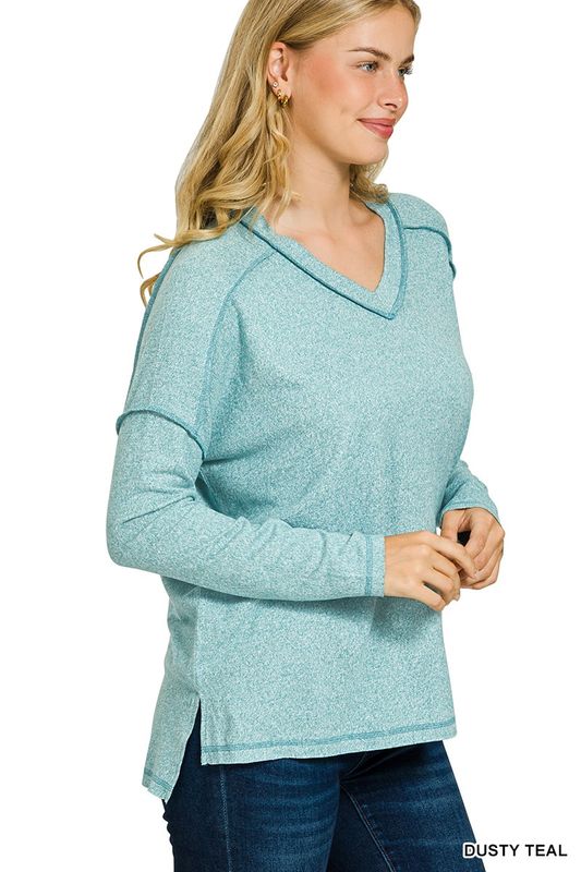 Exposed Seam Hi-low Tee