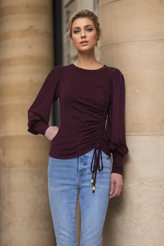 Jenny Side Draw String Top