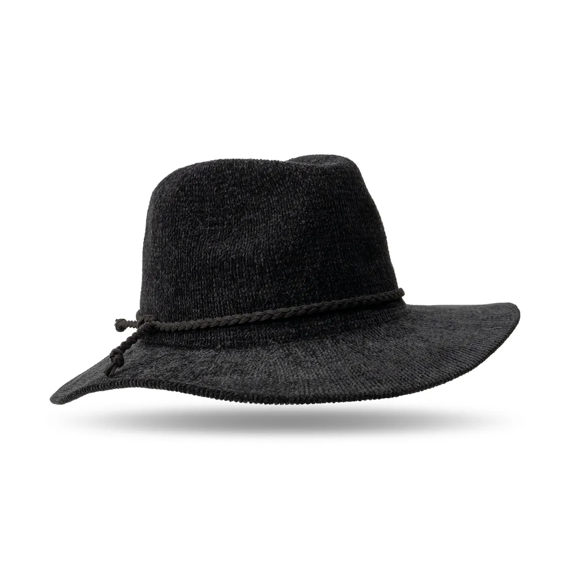 Getaway Chenille Panama Hat, Color: BLACK
