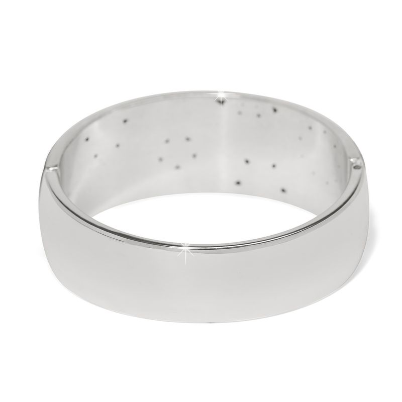 Flora Wide Hinged Bangle Bracelet
