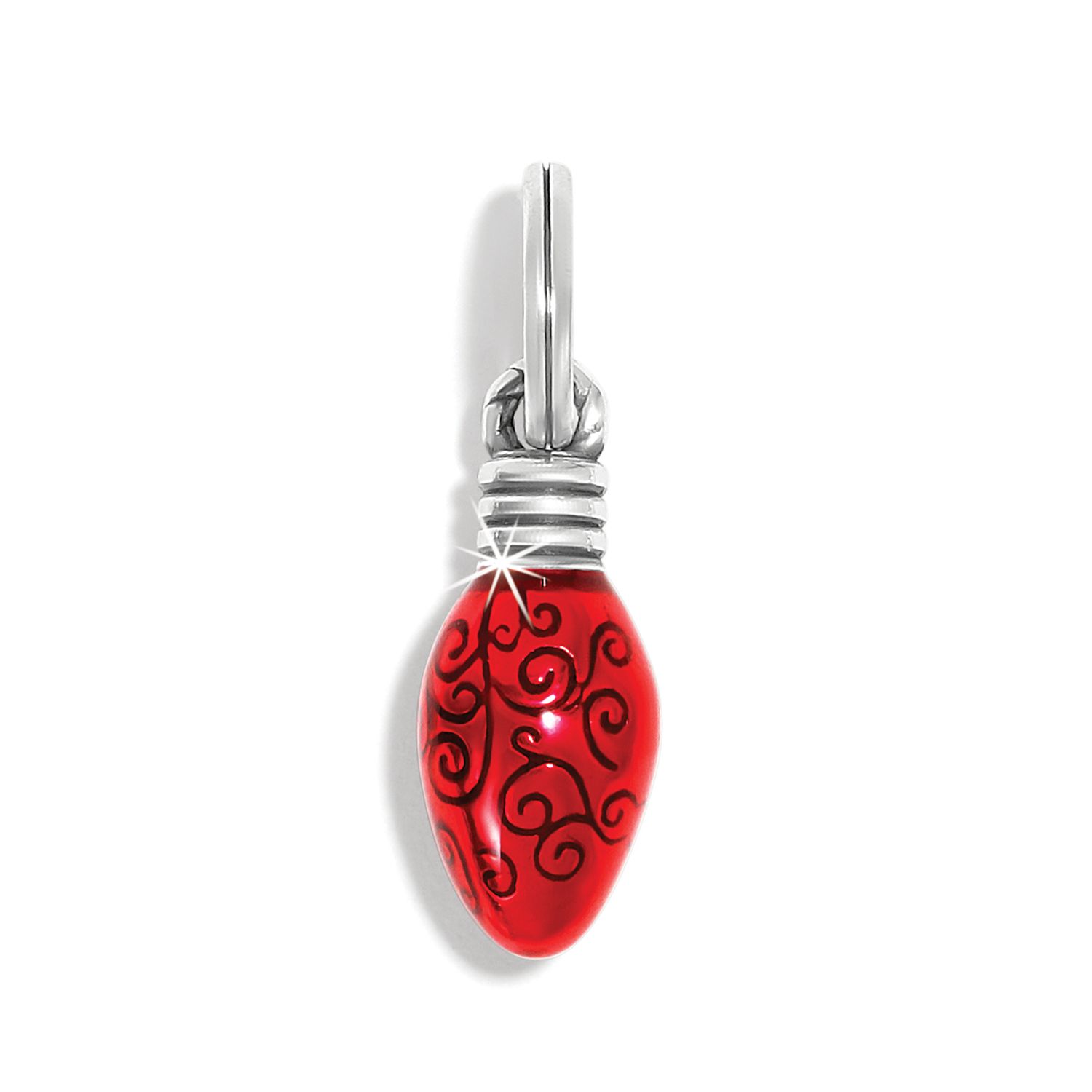 Holiday Bulb Charm-RED