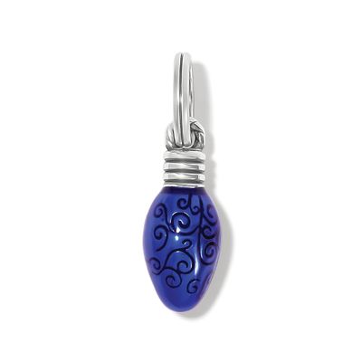 Holiday Bulb Charm-Blue