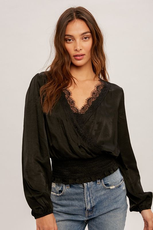 Lace Trimmed Blouse