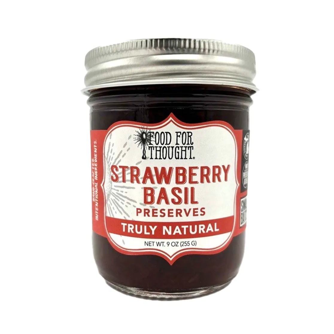 Truly Natural Strawberry Basil Preserves