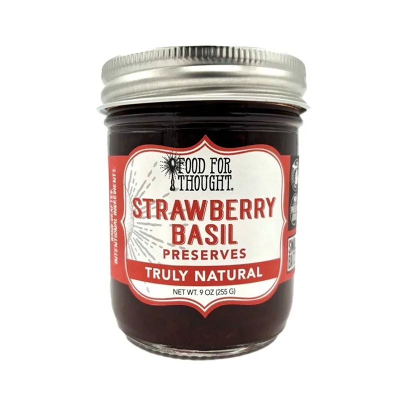 Truly Natural Strawberry Basil Preserves