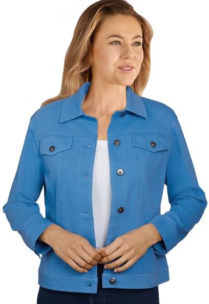 Stretch Denim Jacket-Curvy