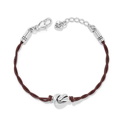 Interlok Single Knot Leather Bracelet-Chili Pepper