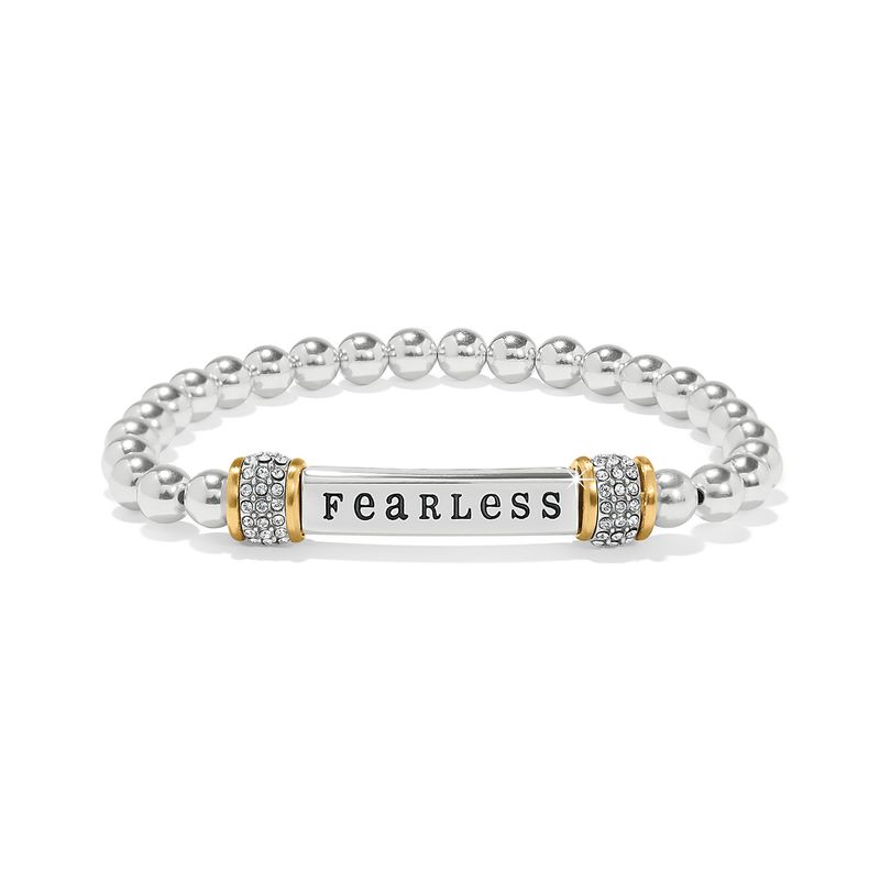 Meridian Fearless Two Tone Stretch Bracelet