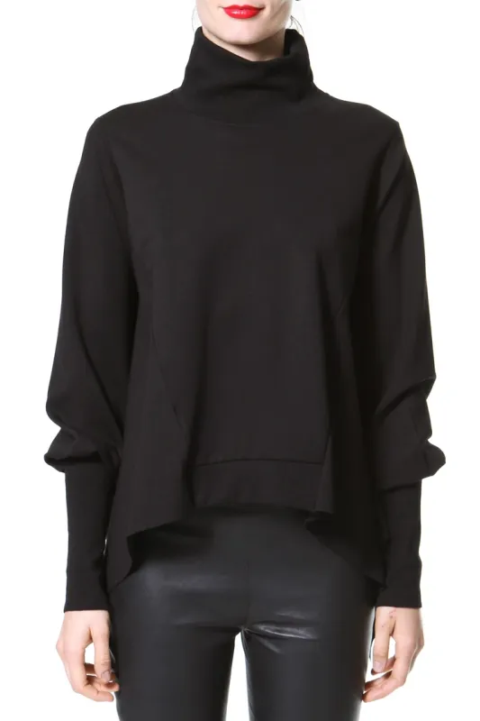 Dolman Sleeve Mock Knit Topper