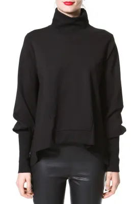 Dolman Sleeve Mock Knit Topper