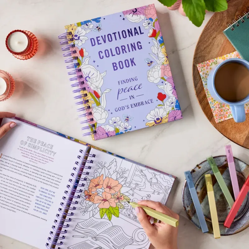 Devotional Coloring Book: Finding Peace In God's Embrace