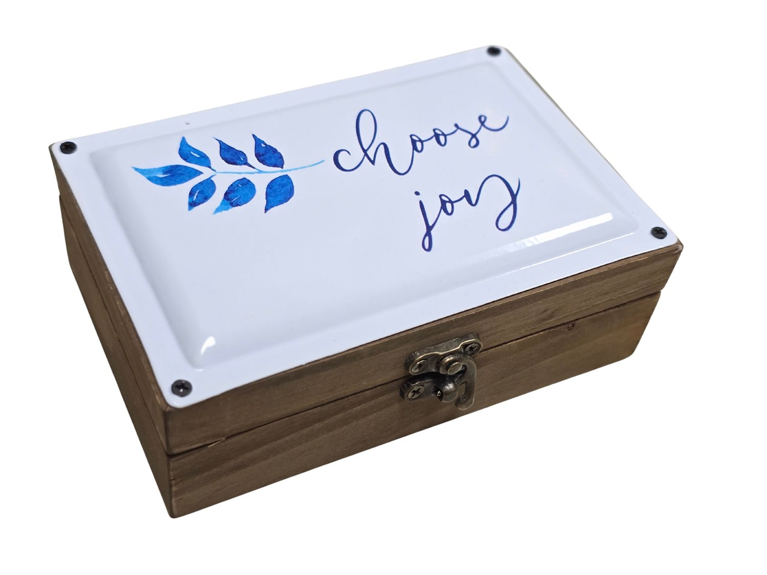 Farmhouse Wood Box, SIZE: SMALL, QUOTE/DESIGN: HAPPY