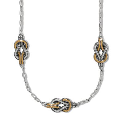 Interlok Harmony Trio Necklace-Two Tone
