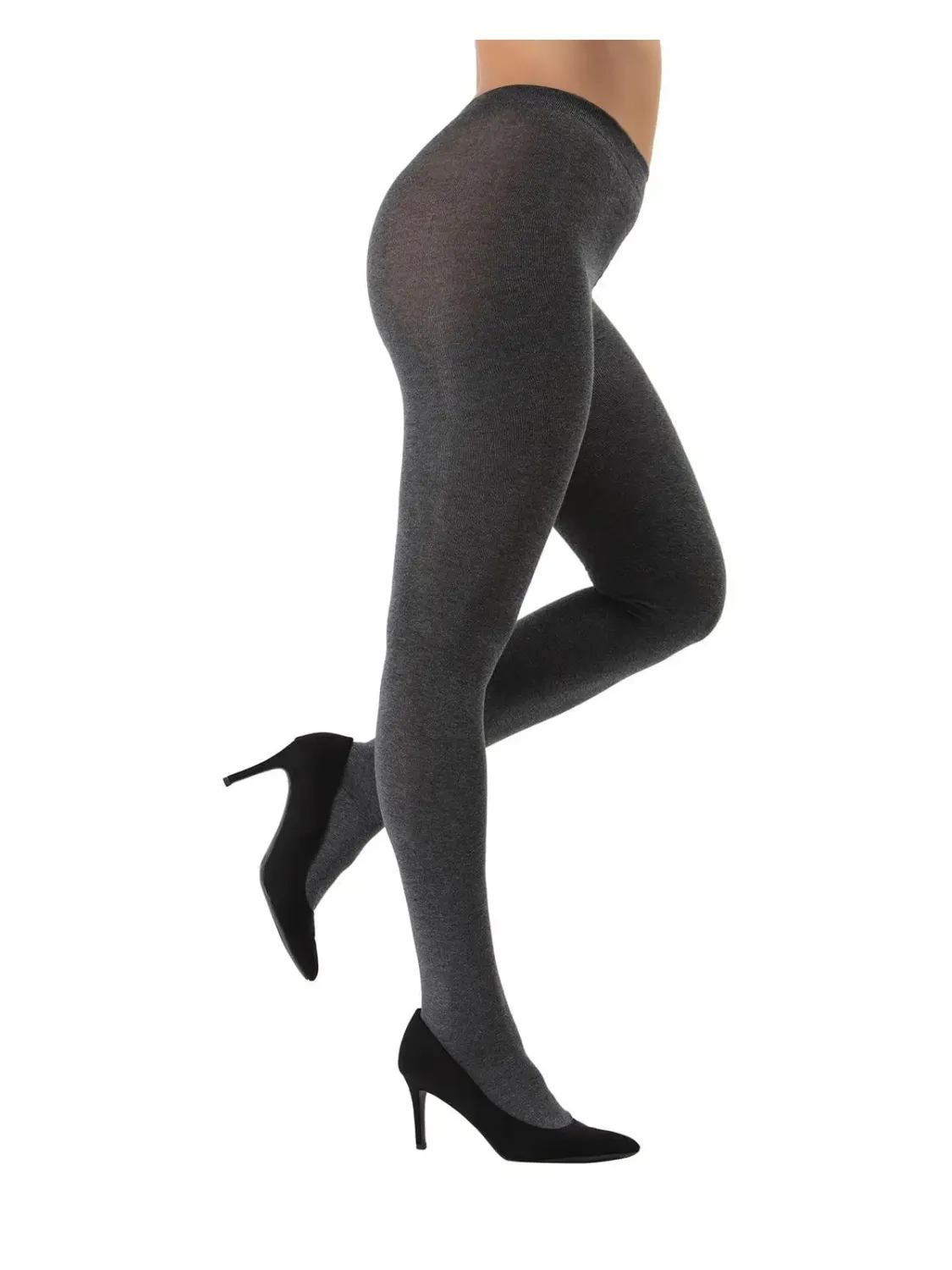 Brooklyn Knit Sweater Tights, Color: Dark Gray Heather, Size: S-M