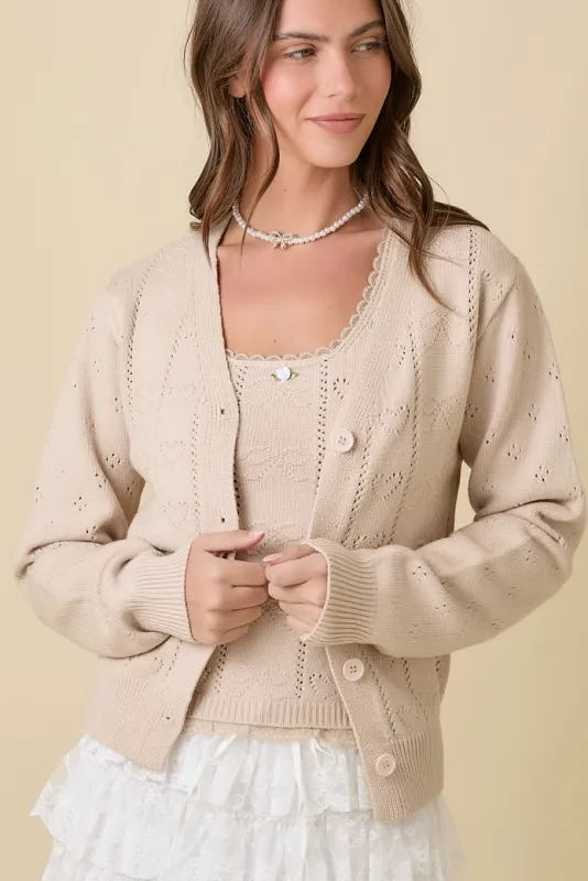Bow and Heart Cardigan
