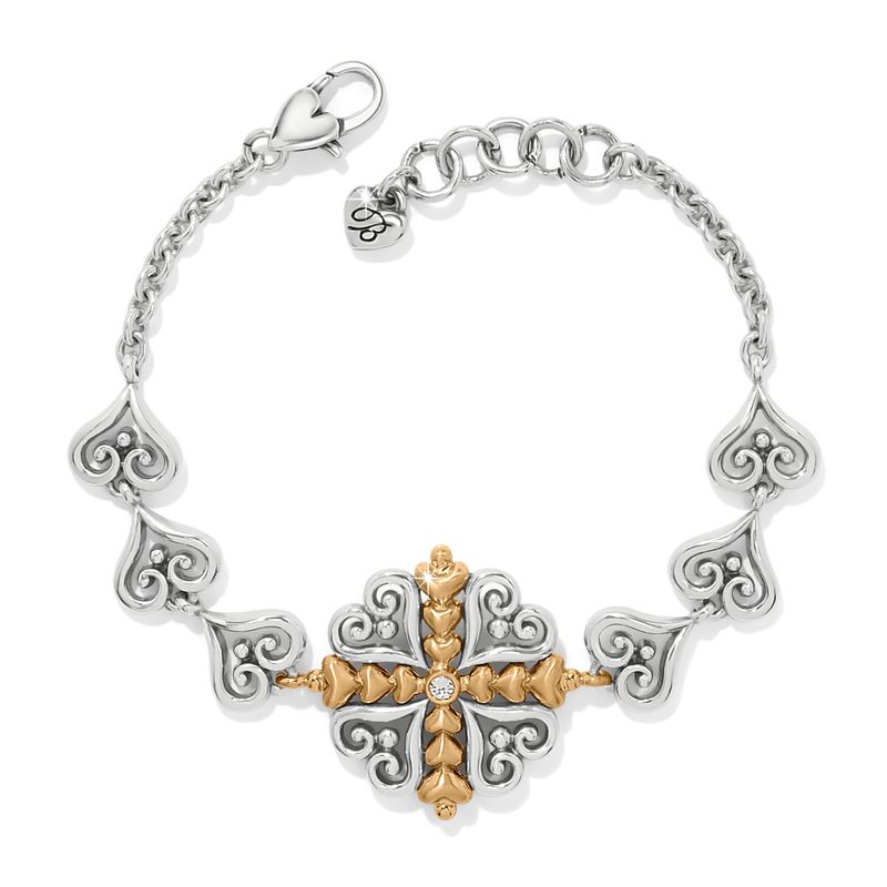 Alcazar Heart Two Tone Bracelet