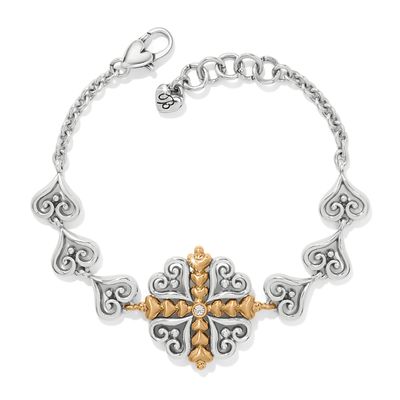 Alcazar Heart Two Tone Bracelet