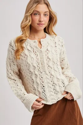 Open Knit Sweater
