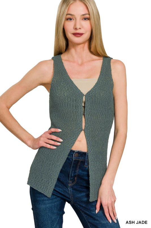 Hook &amp; Eye Sweater Vest