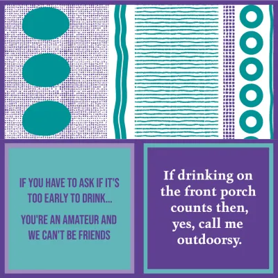 Napkin Outdoorsy | Funny Party Gift | Cocktail Napkin