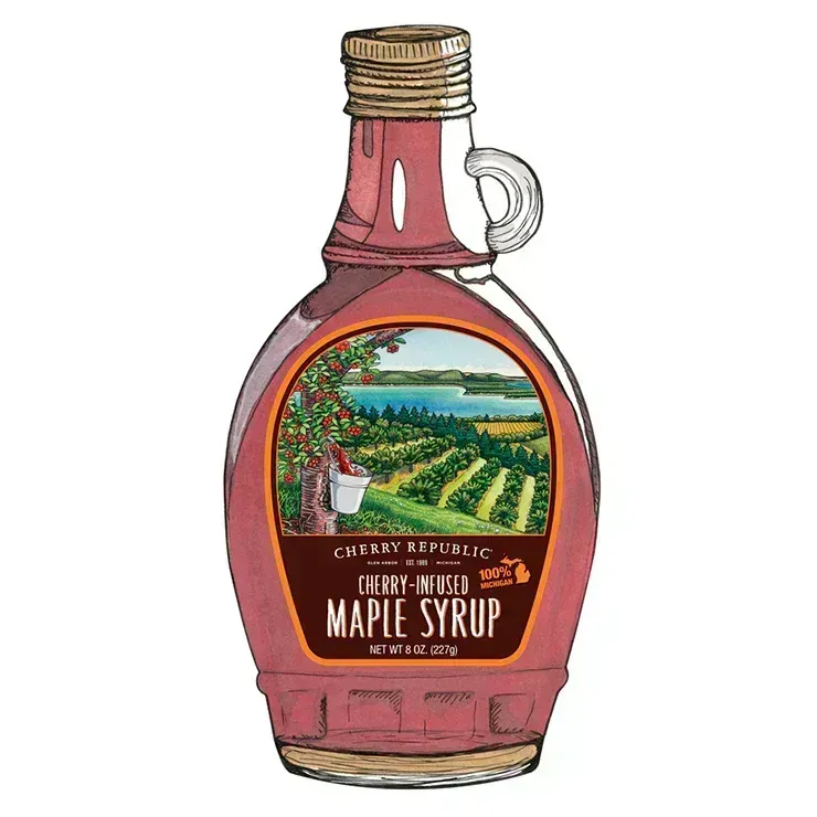 Cherry Infused Maple Syrup