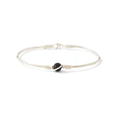 Breathe Bracelet SS with Black Onyx