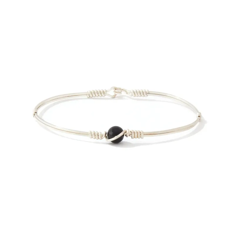 Breathe Bracelet SS with Black Onyx