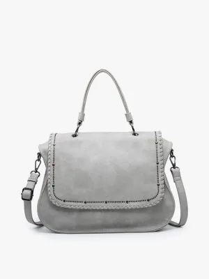 Cricket Studded Hobo-Grey