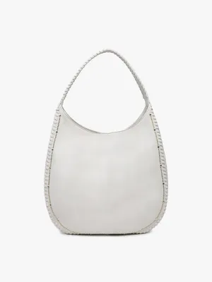 Leslie Studded Hobo-Bone