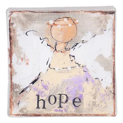 Hope Silver Angel Canvas
