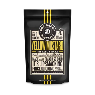 Yellow Mustard Seasoned Pretzels