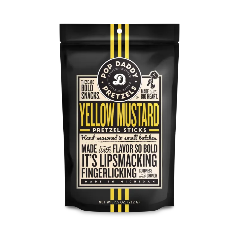 Yellow Mustard Seasoned Pretzels