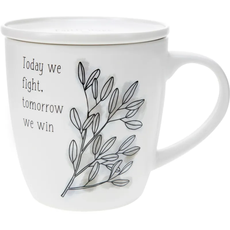 Today We Fight - 17 oz Cup with Coaster Lid
