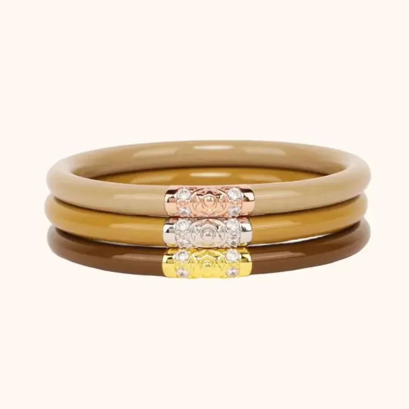 Oro Three Kings All Weather Bangles LG (Set of 3)