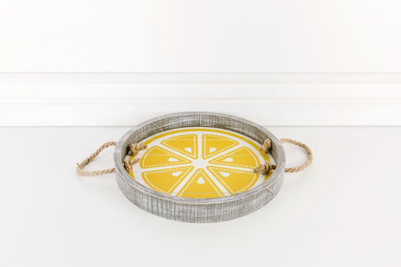 Round Lemon Tray