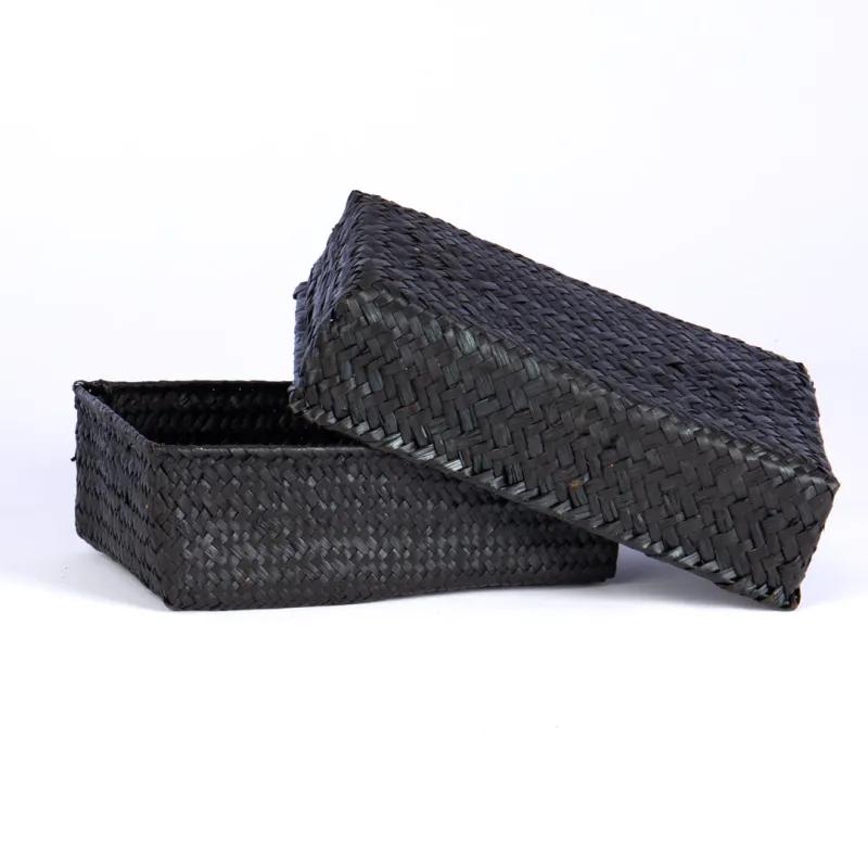 Seagrass Lidded Box