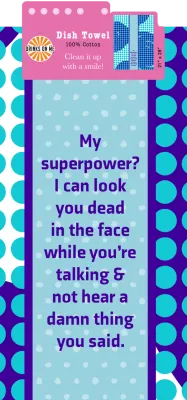 DISH TOWEL: Superpower