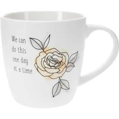 One Day at a Time - 17 oz Cup with Coaster Lid