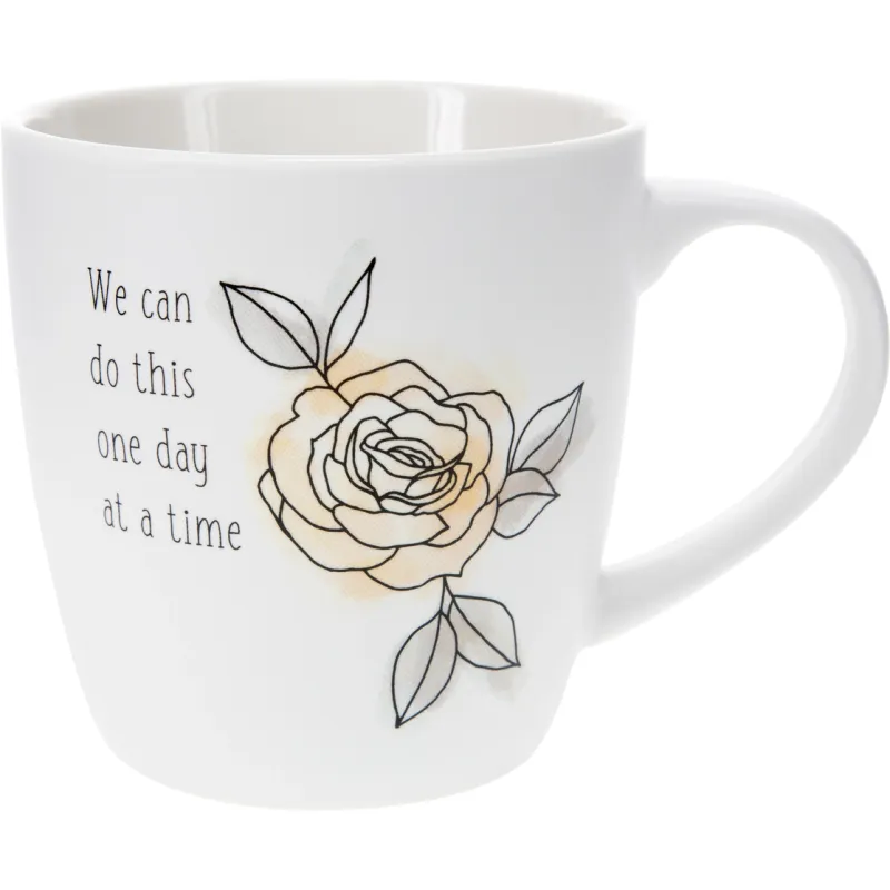 One Day at a Time - 17 oz Cup with Coaster Lid