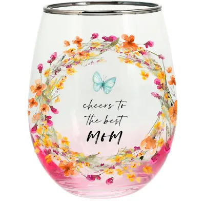 MOM STEMLESS WINE GLASS